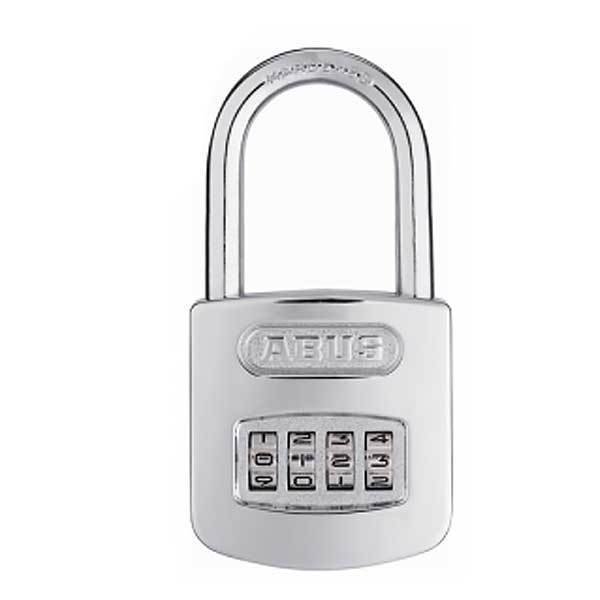 Abus: 160/50HB50 C Steel/Chrome 4-Dial Resettable w/ 2